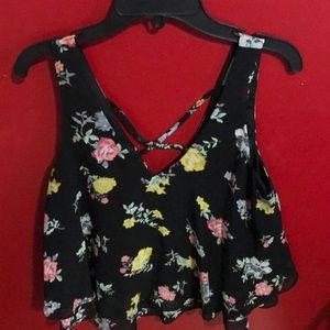 Floral crop top